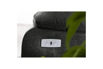 2-sitssoffa Lannilis Antracit, Tyg/Trä/Metall - Antracit, Tyg/Trä/Metall - Möbler - Soffa - Biosoffa & reclinersoffa