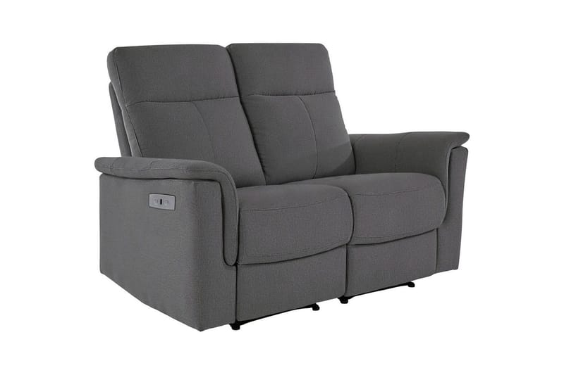 2-sitssoffa Southbrook Antracit, Tyg/Trä/Metall, Elektrisk vilstol - Antracit, Tyg/Trä/Metall, Elektrisk vilstol - Möbler - Soffa - Biosoffa & reclinersoffa