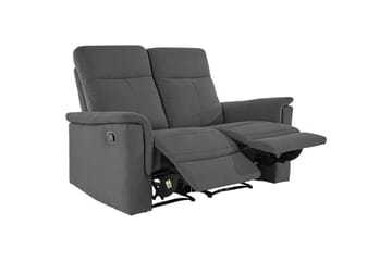 2-sitssoffa Southbrook Antracit, Tyg/Trä/Metall, Manuell vilstol - Antracit, Tyg/Trä/Metall, Manuell vilstol - Möbler - Soffa - Biosoffa & reclinersoffa