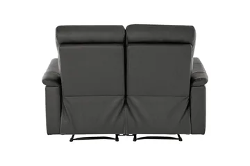 2-sitssoffa Southbrook Grå, PU/trä/metall, Manuell vilstol - Grå, PU/trä/metall, Manuell vilstol - Möbler - Soffa - Biosoffa & reclinersoffa