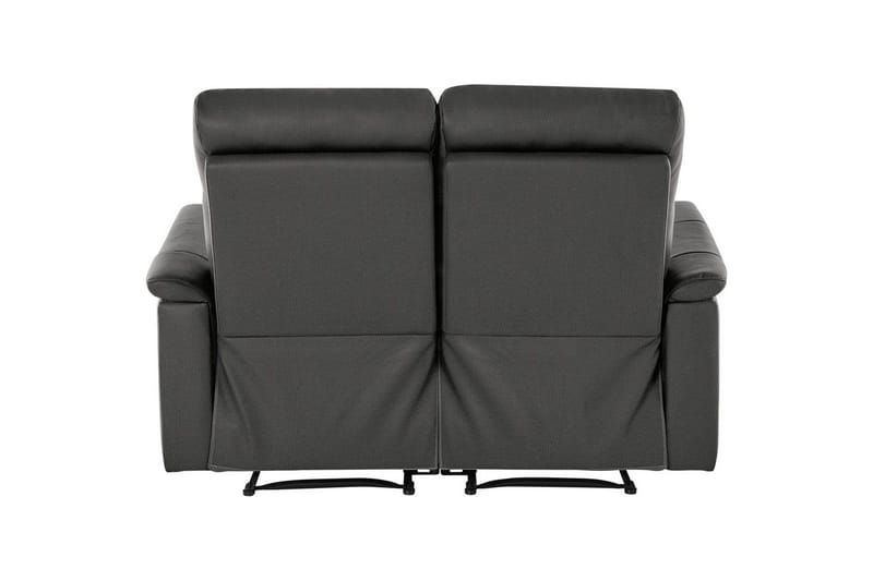 2-sitssoffa Southbrook Grå, PU/trä/metall, Manuell vilstol - Grå, PU/trä/metall, Manuell vilstol - Möbler - Soffa - Biosoffa & reclinersoffa