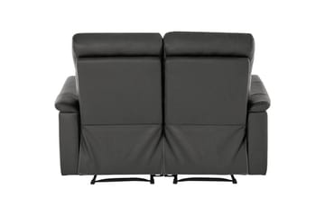2-sitssoffa Southbrook Grå, PU/trä/metall, Manuell vilstol - Grå, PU/trä/metall, Manuell vilstol - Möbler - Soffa - Biosoffa & reclinersoffa