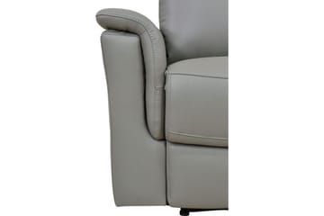 2-sitssoffa Southbrook Ljusgrå, PU/trä/metall, Elektrisk vilstol - Ljusgrå, PU/trä/metall, Elektrisk vilstol - Möbler - Soffa - Biosoffa & reclinersoffa