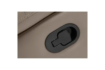 2-sitssoffa Southbrook Ljusgrå, PU/trä/metall, Manuell vilstol - Ljusgrå, PU/trä/metall, Manuell vilstol - Möbler - Soffa - Biosoffa & reclinersoffa