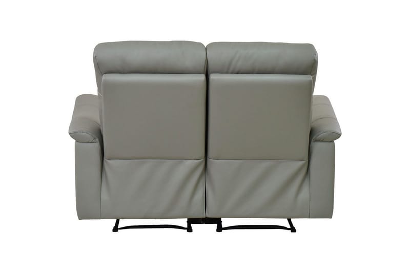 2-sitssoffa Southbrook Ljusgrå, PU/trä/metall, Elektrisk vilstol - Ljusgrå, PU/trä/metall, Elektrisk vilstol - Möbler - Soffa - Biosoffa & reclinersoffa