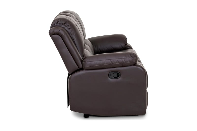 Reclinersoffa Navarro 3-sits Konstläder - Brun - Biosoffa & reclinersoffa - 3 sits biosoffa & reclinersoffa