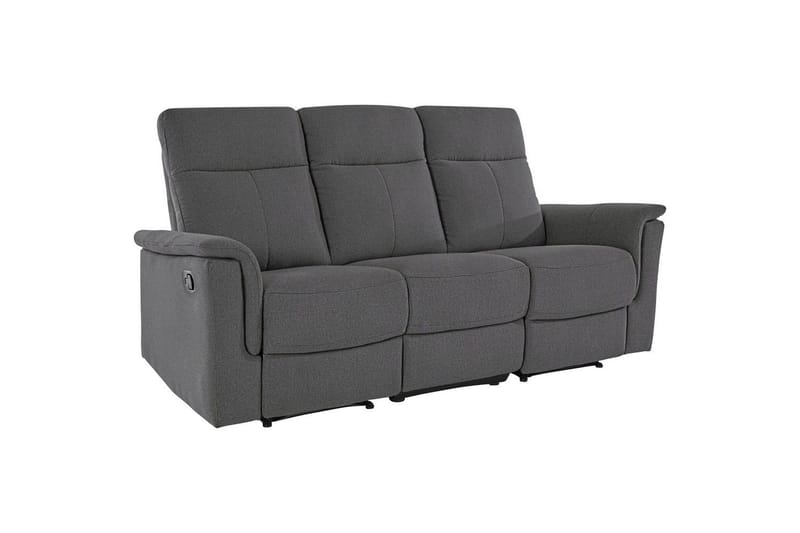 3-sitssoffa Southbrook Antracit, Tyg/Trä/Metall, Manuell vilstol - Antracit, Tyg/Trä/Metall, Manuell vilstol - Möbler - Soffa - Biosoffa & reclinersoffa