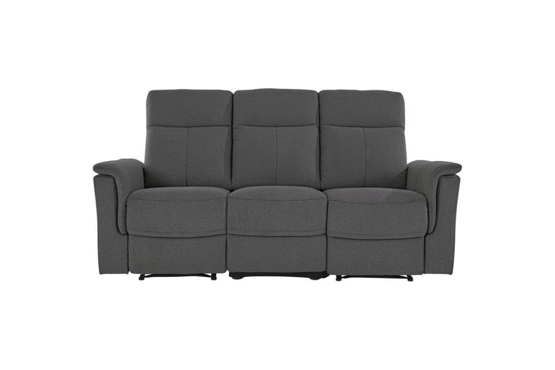 3-sitssoffa Southbrook Antracit, Tyg/Trä/Metall, Manuell vilstol - Antracit, Tyg/Trä/Metall, Manuell vilstol - Möbler - Soffa - Biosoffa & reclinersoffa