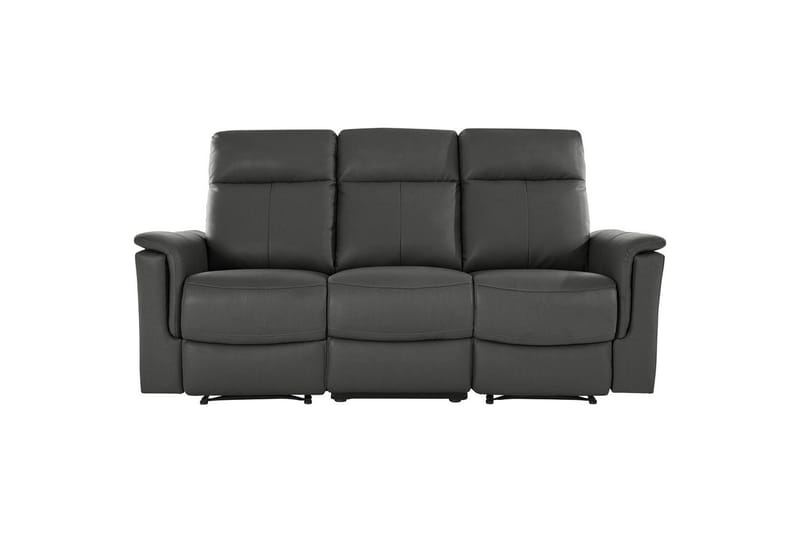 3-sitssoffa Southbrook Grå, PU/trä/metall, Elektrisk vilstol - Grå, PU/trä/metall, Elektrisk vilstol - Möbler - Soffa - Biosoffa & reclinersoffa