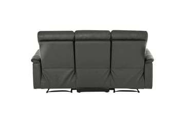 3-sitssoffa Southbrook Grå, PU/trä/metall, Elektrisk vilstol - Grå, PU/trä/metall, Elektrisk vilstol - Möbler - Soffa - Biosoffa & reclinersoffa