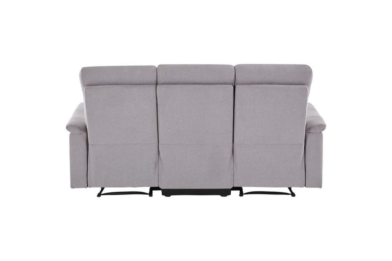 3-sitssoffa Southbrook Ljusgrå, Tyg/Trä/Metall, Manuell vilstol - Ljusgrå, Tyg/Trä/Metall, Manuell vilstol - Möbler - Soffa - Biosoffa & reclinersoffa