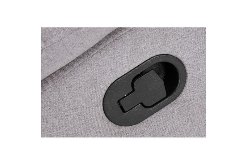 3-sitssoffa Southbrook Ljusgrå, Tyg/Trä/Metall, Manuell vilstol - Ljusgrå, Tyg/Trä/Metall, Manuell vilstol - Möbler - Soffa - Biosoffa & reclinersoffa