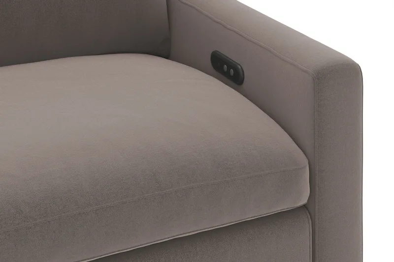 Barsele 2-sits Elektrisk Reclinersoffa - Brun - Möbler - Soffa - Biosoffa & reclinersoffa