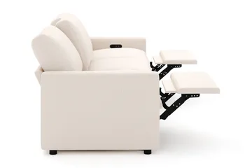 Barsele 3-sits Elektrisk Reclinersoffa - Beige - Möbler - Soffa - Biosoffa & reclinersoffa