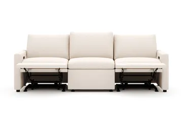 Barsele 3-sits Elektrisk Reclinersoffa - Beige - Möbler - Soffa - Biosoffa & reclinersoffa