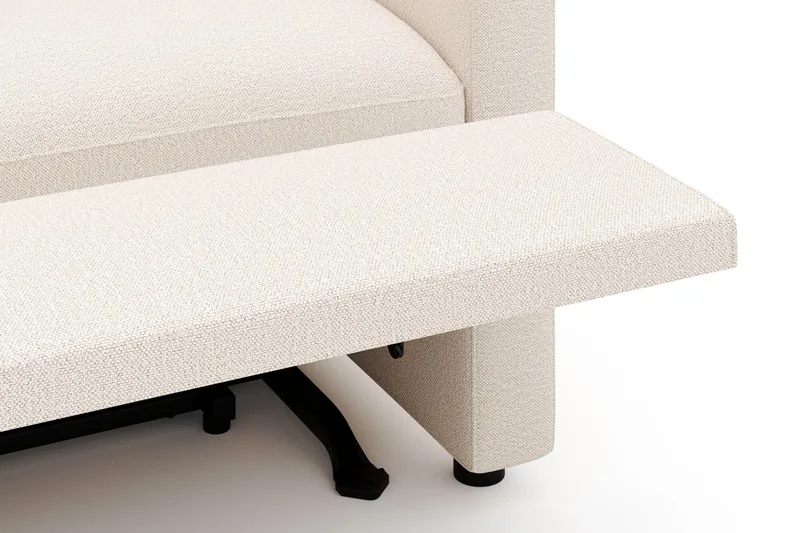 Barsele 3-sits Elektrisk Reclinersoffa - Beige - Möbler - Soffa - Biosoffa & reclinersoffa