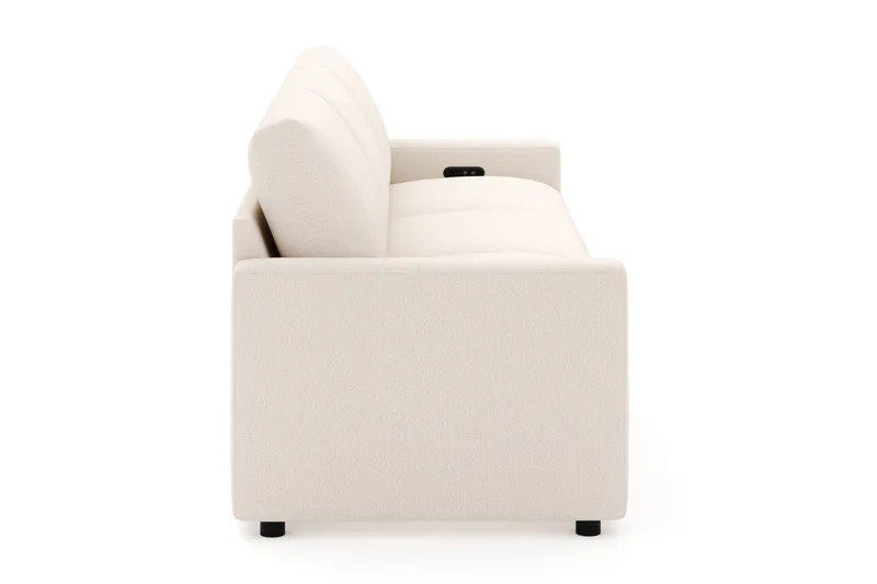 Barsele 3-sits Elektrisk Reclinersoffa - Beige - Möbler - Soffa - Biosoffa & reclinersoffa