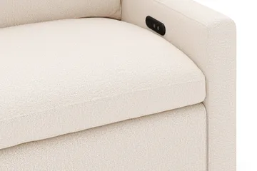 Barsele 3-sits Elektrisk Reclinersoffa - Beige - Möbler - Soffa - Biosoffa & reclinersoffa