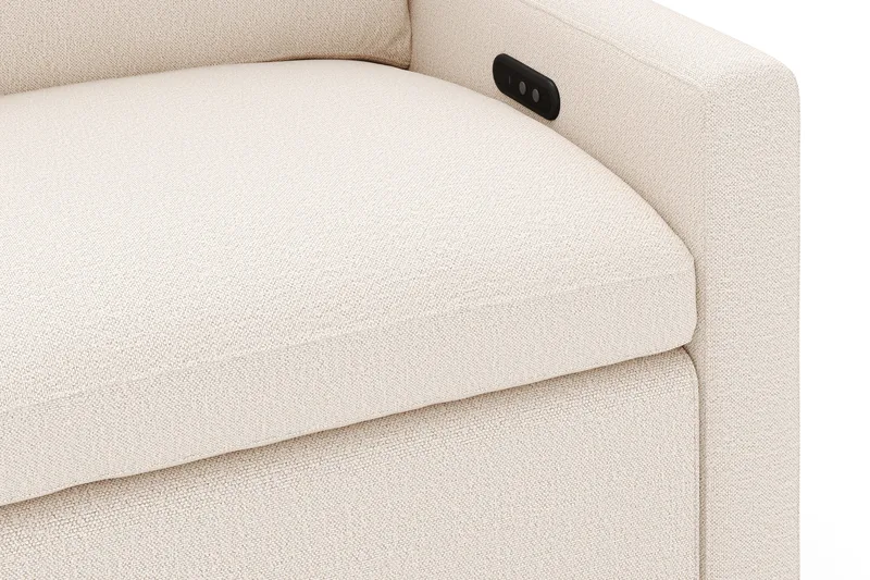 Barsele 3-sits Elektrisk Reclinersoffa - Beige - Möbler - Soffa - Biosoffa & reclinersoffa