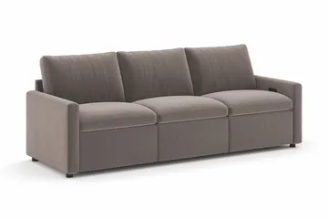 Barsele 3-sits Elektrisk Reclinersoffa - Brun - Möbler - Soffa - Biosoffa & reclinersoffa