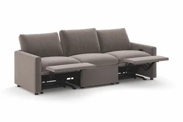 Barsele 3-sits Elektrisk Reclinersoffa - Brun - Möbler - Soffa - Biosoffa & reclinersoffa