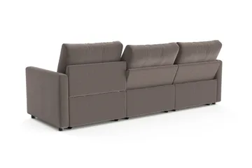 Barsele 3-sits Elektrisk Reclinersoffa - Brun - Möbler - Soffa - Biosoffa & reclinersoffa