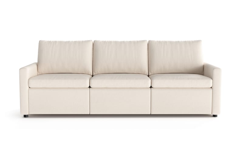 Barsele 3-sits Reclinersoffa, Beige