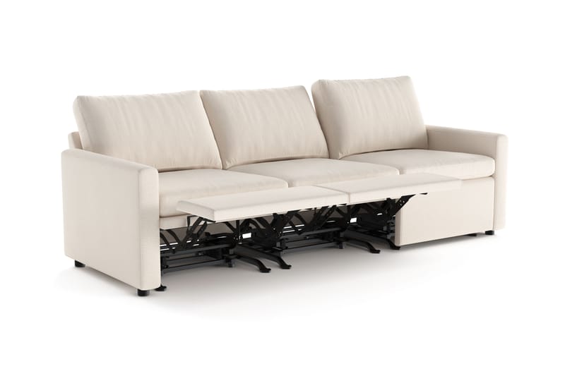 Barsele 3-sits Reclinersoffa - Beige - Möbler - Soffa - Biosoffa & reclinersoffa