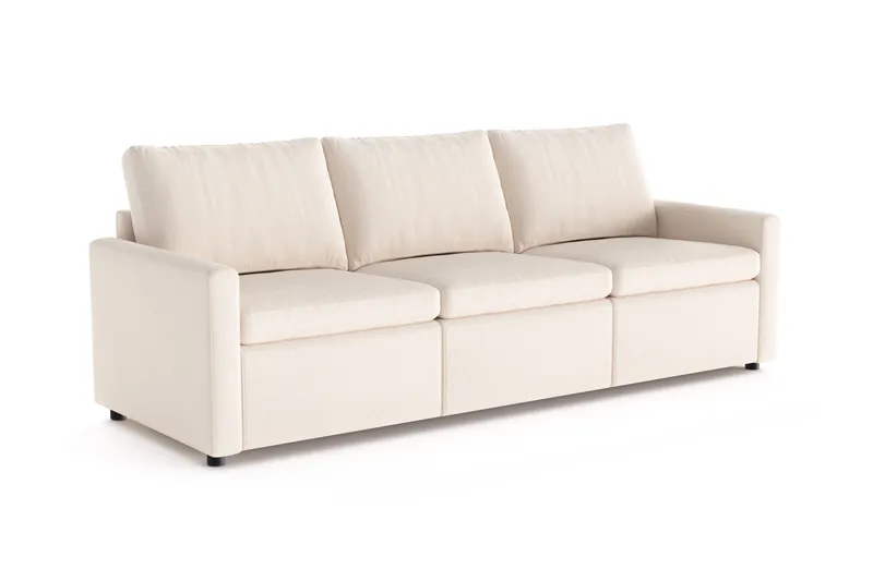 Barsele 3-sits Reclinersoffa - Beige - Möbler - Soffa - Biosoffa & reclinersoffa