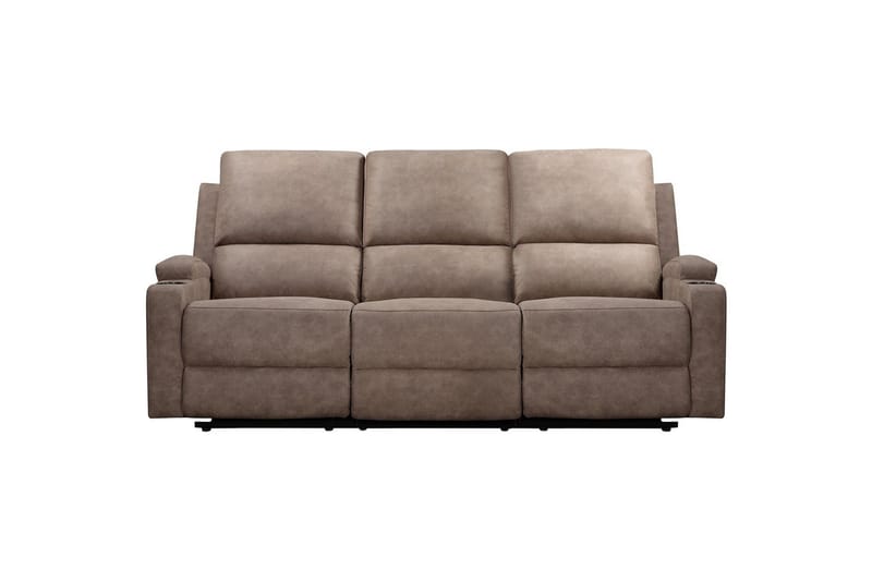 Dallas Reclinersoffa 3-sits, Brun