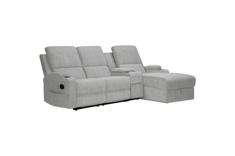 Dallas Reclinersoffa 3-sits - Grå - Möbler - Soffa - Biosoffa & reclinersoffa