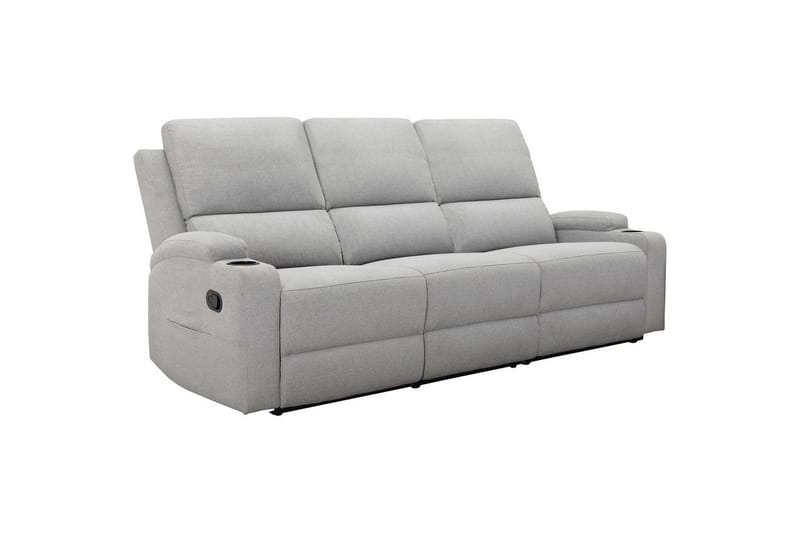 Dallas Reclinersoffa 3-sits - Grå - Möbler - Soffa - Biosoffa & reclinersoffa