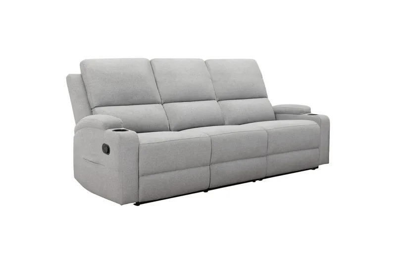 Dallas Reclinersoffa 3-sits - Grå - Möbler - Soffa - Biosoffa & reclinersoffa