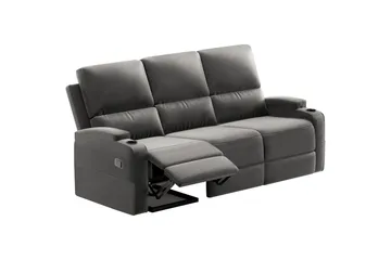 Dallas Reclinersoffa 3-sits - Grå - Möbler - Soffa - Biosoffa & reclinersoffa