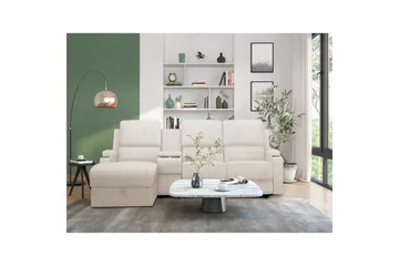 Dallas Reclinersoffa 3-sits - Vit - Möbler - Soffa - Biosoffa & reclinersoffa