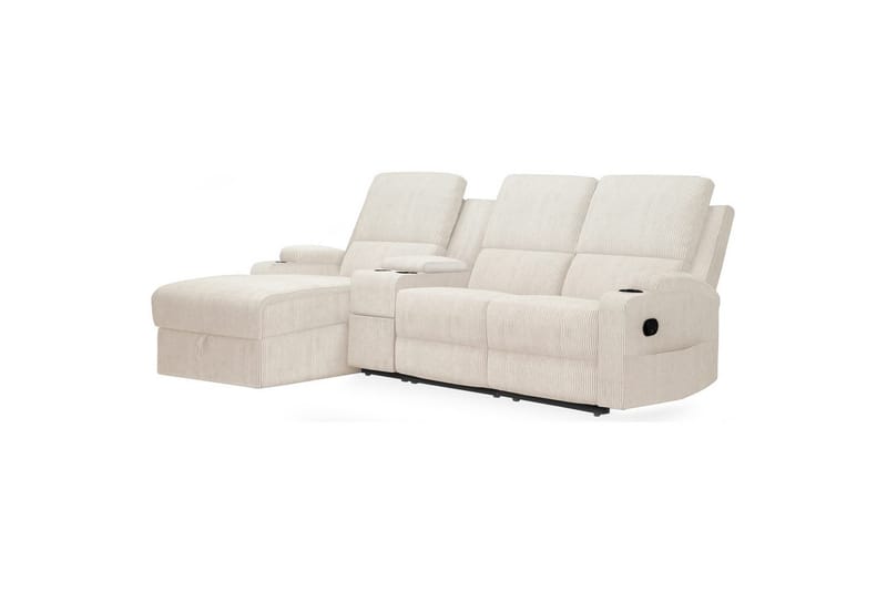 Dallas Reclinersoffa 3-sits - Vit - Möbler - Soffa - Biosoffa & reclinersoffa