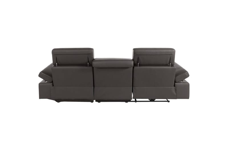 Hörnsoffa 3-sits Rayland Brun, PU, Höger manuell vilstol - Brun, PU, Höger manuell vilstol - Möbler - Soffa - Biosoffa & reclinersoffa