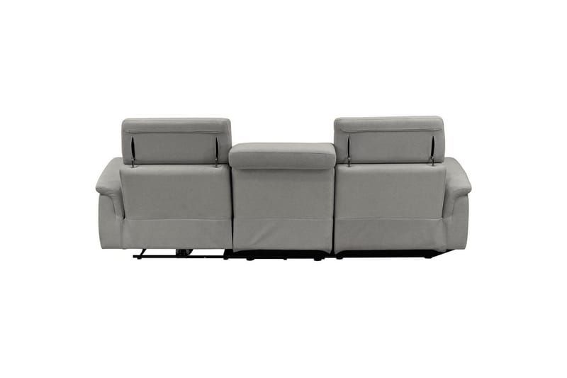 Hörnsoffa 3-sits Pareli Grå, Sunday tyg, Vänster Manuell Fåtölj - Grå, Sunday tyg, Vänster Manuell Fåtölj - Möbler - Soffa - Biosoffa & reclinersoffa