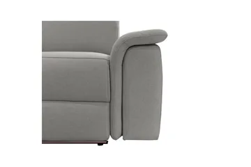 Hörnsoffa 3-sits Pareli Grå, Sunday tyg, Vänster Manuell Fåtölj - Grå, Sunday tyg, Vänster Manuell Fåtölj - Möbler - Soffa - Biosoffa & reclinersoffa