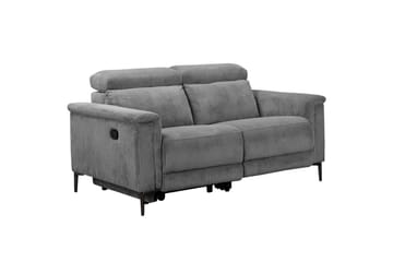 Lund 2-sits Rektangulär Reclinersoffa i Manchester - Grå - Möbler - Soffa - Biosoffa & reclinersoffa