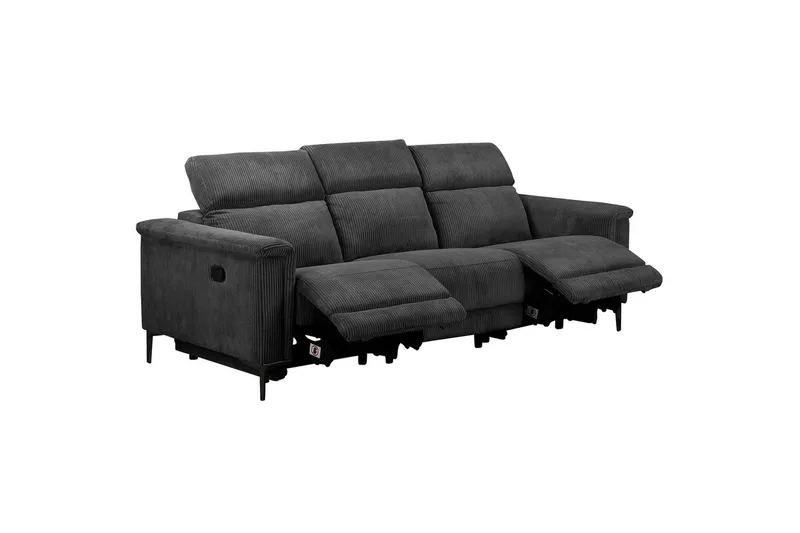 Lund Reclinersoffa 3-sits - Grå - Möbler - Soffa - Biosoffa & reclinersoffa