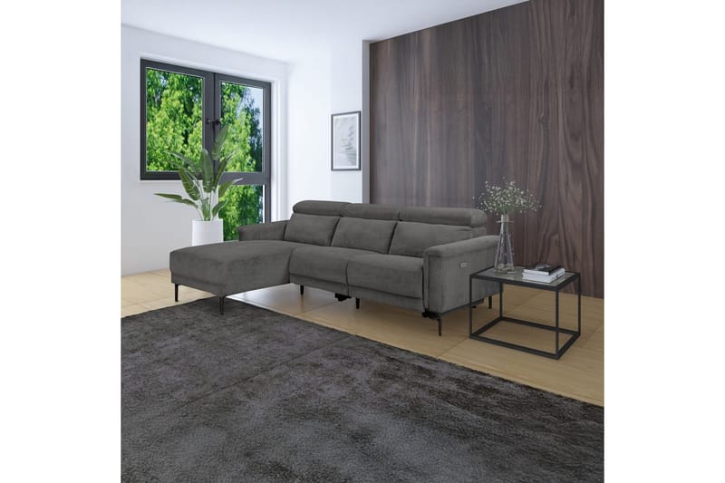 Lund Reclinersoffa 3-sits - Grå - Möbler - Soffa - Biosoffa & reclinersoffa