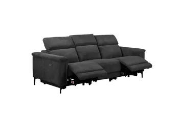 Lund Reclinersoffa 3-sits - Grå - Möbler - Soffa - Biosoffa & reclinersoffa