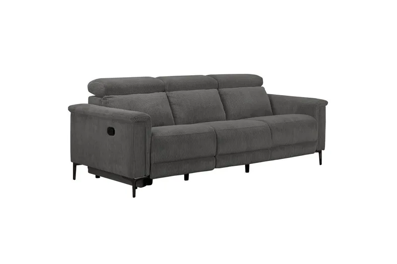 Lund Reclinersoffa 3-sits - Grå - Möbler - Soffa - Biosoffa & reclinersoffa