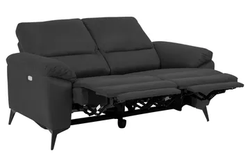 Ranas 2-sits Hörnreclinersoffa Elektrisk - Grå/Svart - Möbler - Soffa - Biosoffa & reclinersoffa