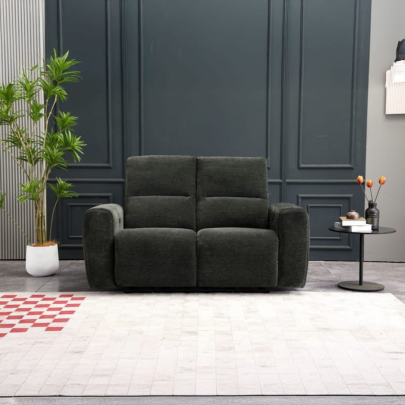 Reclinersoffa Ödmark 2-sits med elektrisk mekanism - grå - Möbler - Soffa - Biosoffa & reclinersoffa