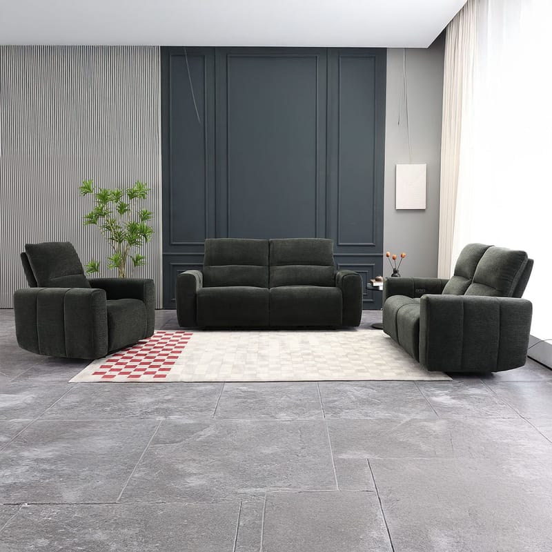 Reclinersoffa Ödmark 2-sits med elektrisk mekanism - grå - Möbler - Soffa - Biosoffa & reclinersoffa