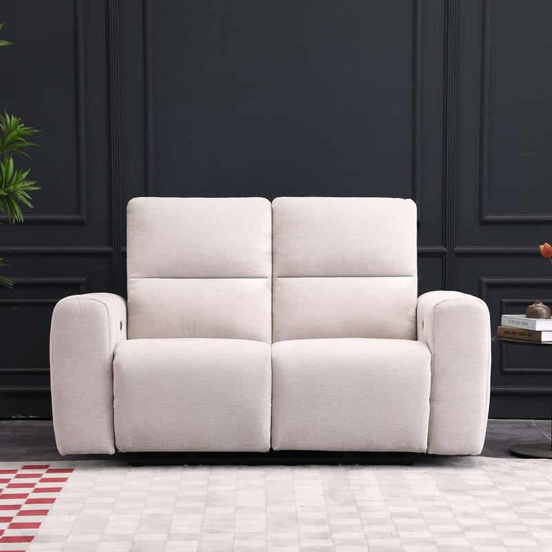 Reclinersoffa Ödmark 2-sits med elektrisk mekanism - ljusbeige - Möbler - Soffa - Biosoffa & reclinersoffa