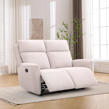 Reclinersoffa Östvik 2-sits med manuell mekanism - beige - Möbler - Soffa - Biosoffa & reclinersoffa