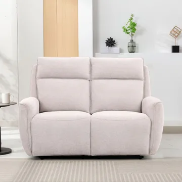 Reclinersoffa Östvik 2-sits med manuell mekanism - beige - Möbler - Soffa - Biosoffa & reclinersoffa